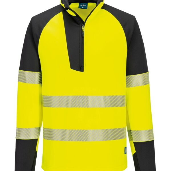 PW3 Hi-vis ¼-zip sweatshirt (T172) Thumbnail