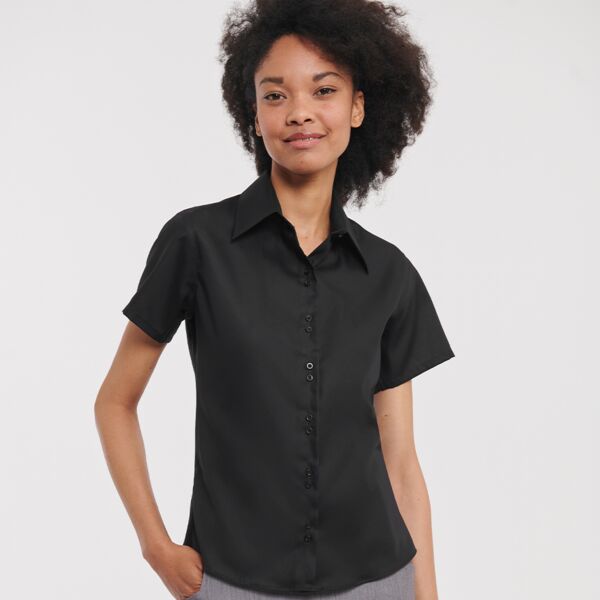 Russell Collection Ladies Short Sleeve Ultimate Non-Iron Shirt Thumbnail